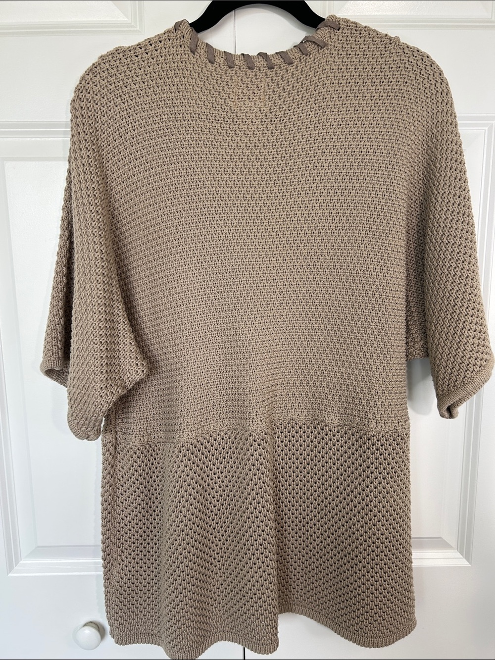 Ruby Rd. Woman Cream Textured Knit Top with Branded Tag - Picture 5 of 7